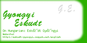 gyongyi eskudt business card